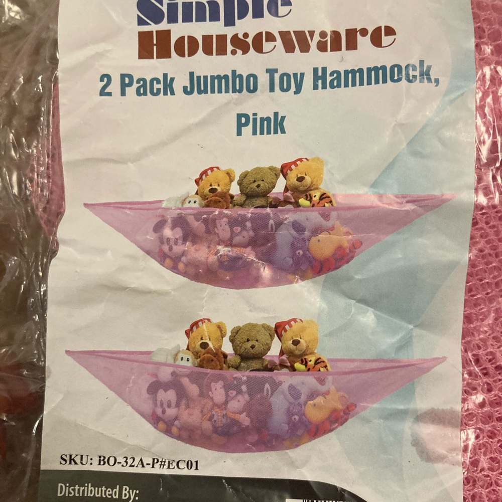 Toy corner net in pink